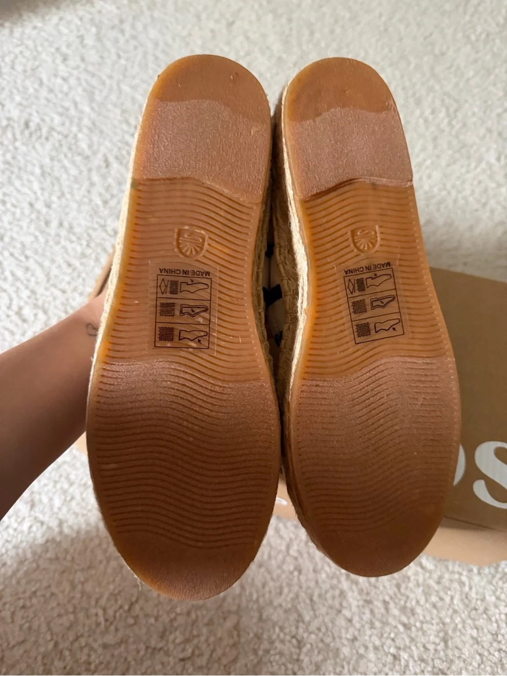 Striped Canvas Espadrilles - Navy & Cream